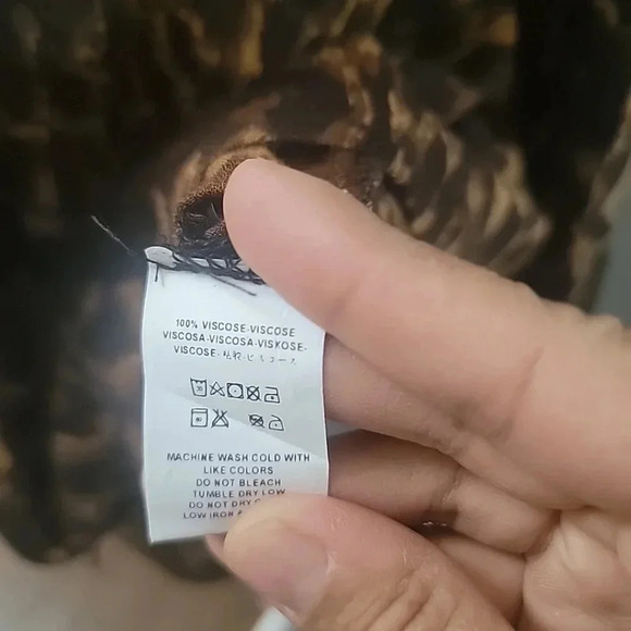 Jen’s Pirate Booty North Bay Leopard Print Button Up High Low Oversized Small - Picture 6 of 7